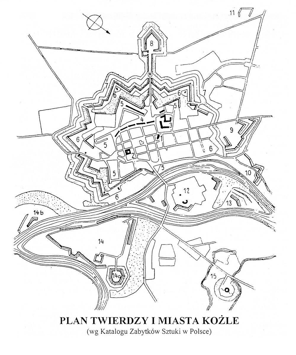 KOZLE TWIERDZA PLAN