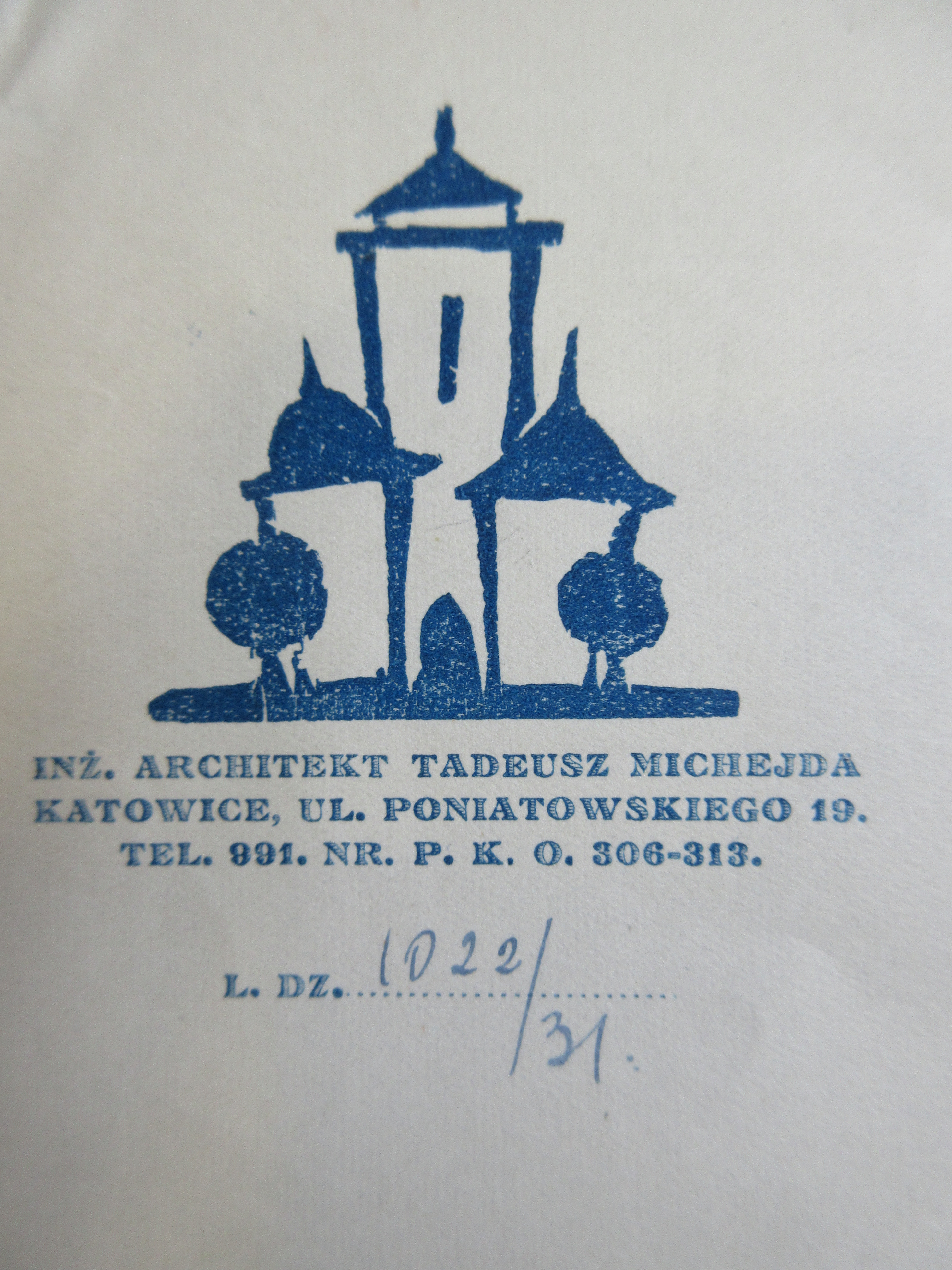 10 m 3 1931 naglowek papieru firmowego